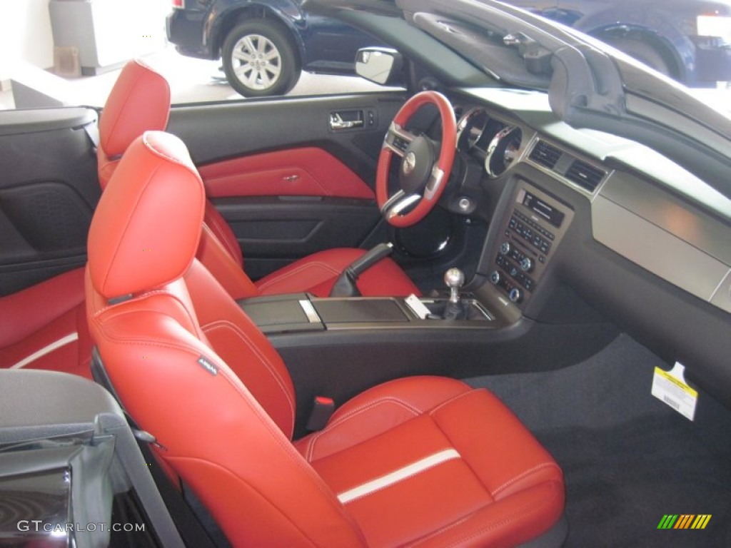 Brick Red/Cashmere Interior 2012 Ford Mustang GT Premium Convertible Photo #50684348