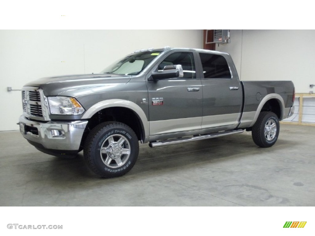 2011 Ram 3500 HD Laramie Crew Cab 4x4 - Mineral Gray Metallic / Dark Slate Gray photo #1