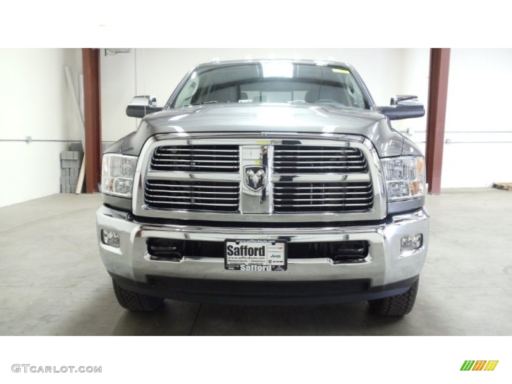 2011 Ram 3500 HD Laramie Crew Cab 4x4 - Mineral Gray Metallic / Dark Slate Gray photo #2