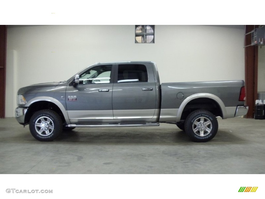 2011 Ram 3500 HD Laramie Crew Cab 4x4 - Mineral Gray Metallic / Dark Slate Gray photo #7