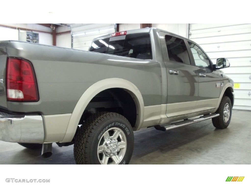 2011 Ram 3500 HD Laramie Crew Cab 4x4 - Mineral Gray Metallic / Dark Slate Gray photo #10