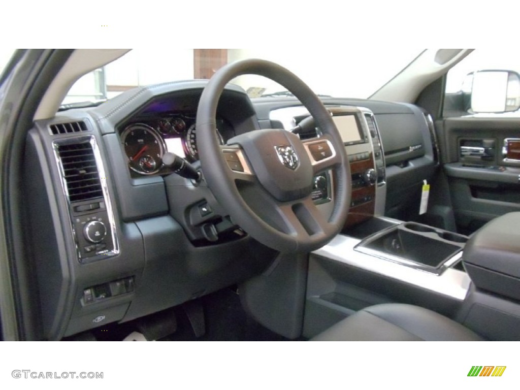 2011 Ram 3500 HD Laramie Crew Cab 4x4 - Mineral Gray Metallic / Dark Slate Gray photo #13