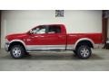 2011 Flame Red Dodge Ram 3500 HD Laramie Crew Cab 4x4  photo #7