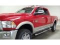 2011 Flame Red Dodge Ram 3500 HD Laramie Crew Cab 4x4  photo #8