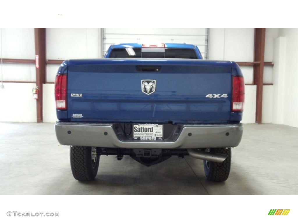 2011 Ram 3500 HD SLT Outdoorsman Crew Cab 4x4 - Deep Water Blue Pearl / Light Pebble Beige/Bark Brown photo #5