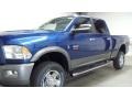 2011 Deep Water Blue Pearl Dodge Ram 3500 HD SLT Outdoorsman Crew Cab 4x4  photo #8