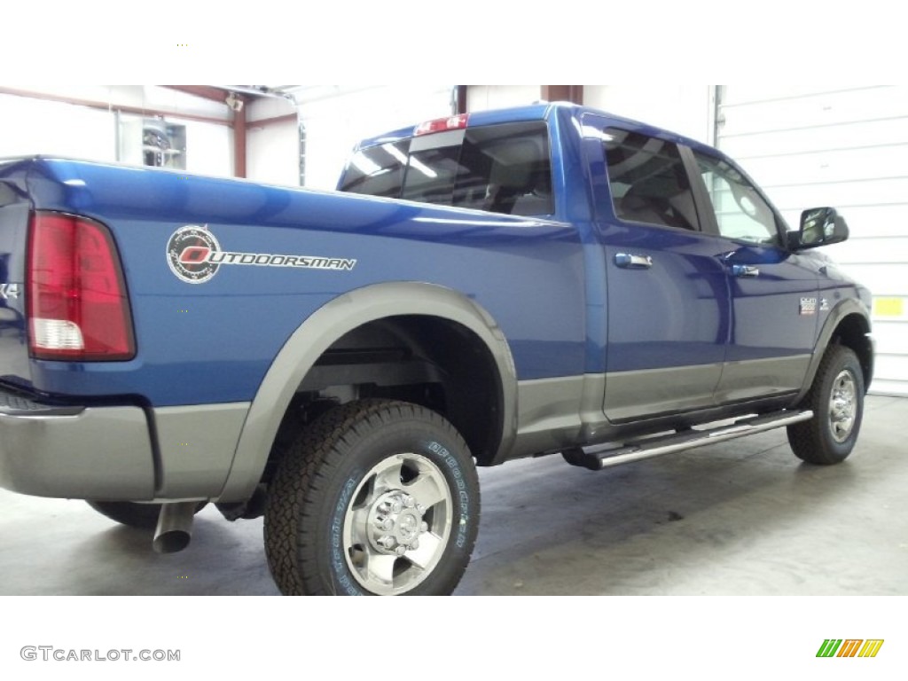 2011 Ram 3500 HD SLT Outdoorsman Crew Cab 4x4 - Deep Water Blue Pearl / Light Pebble Beige/Bark Brown photo #10