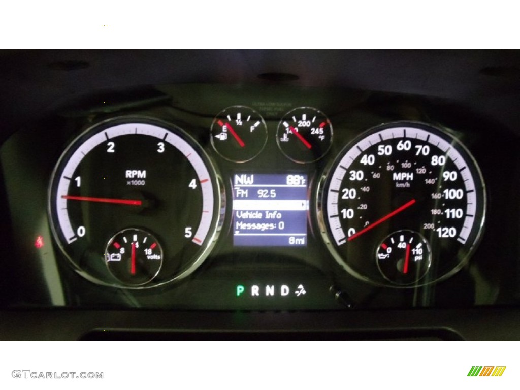 2011 Dodge Ram 3500 HD SLT Outdoorsman Crew Cab 4x4 Gauges Photo #50685089