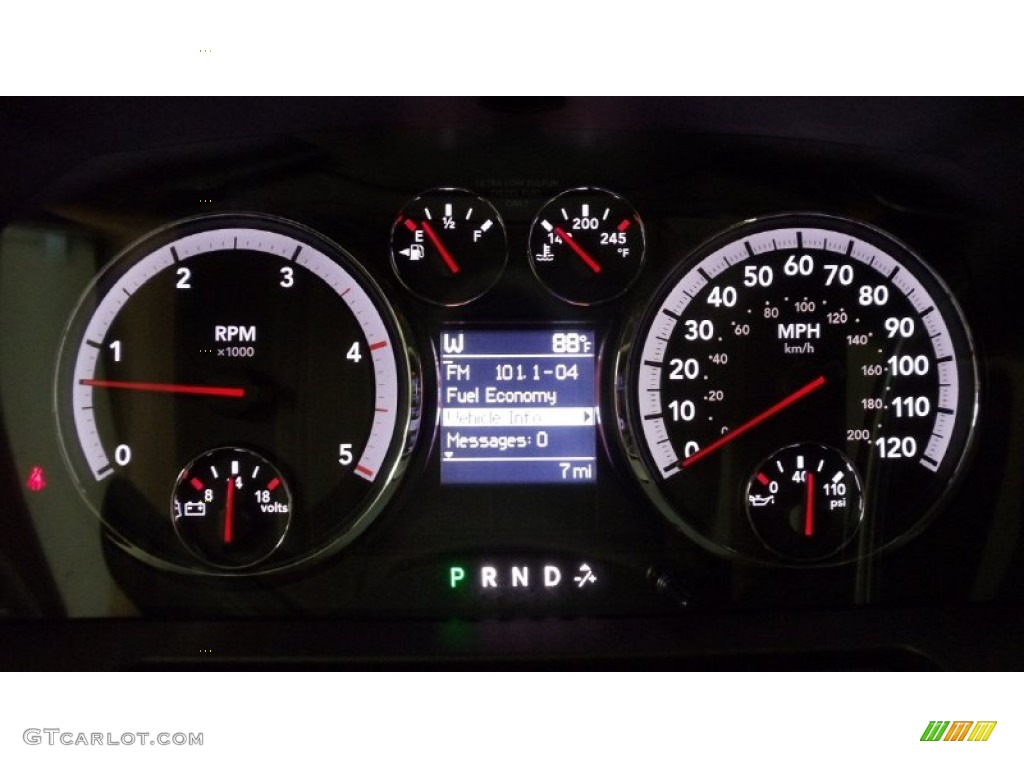 2011 Dodge Ram 3500 HD SLT Outdoorsman Crew Cab 4x4 Gauges Photo #50685392