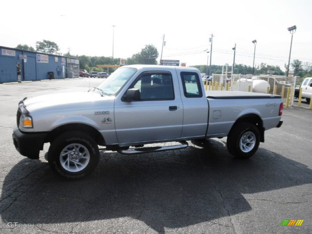 2007 Ranger XL SuperCab 4x4 - Silver Metallic / Medium Dark Flint photo #4