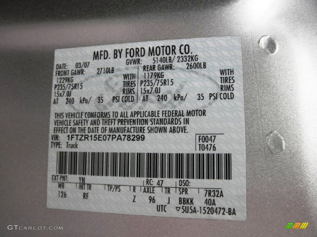 2007 Ranger XL SuperCab 4x4 - Silver Metallic / Medium Dark Flint photo #5