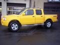 2001 Solar Yellow Nissan Frontier SE V6 Crew Cab 4x4  photo #3