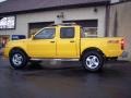 2001 Solar Yellow Nissan Frontier SE V6 Crew Cab 4x4  photo #4