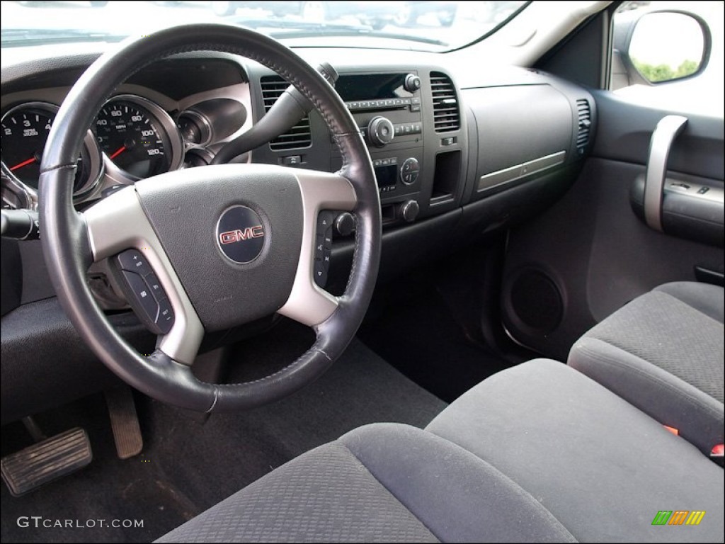 Ebony Interior 2008 GMC Sierra 1500 SLE Extended Cab Photo #50686046