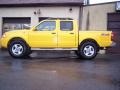 2001 Solar Yellow Nissan Frontier SE V6 Crew Cab 4x4  photo #8