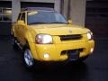 2001 Solar Yellow Nissan Frontier SE V6 Crew Cab 4x4  photo #10