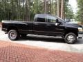 2006 Brilliant Black Crystal Pearl Dodge Ram 3500 Quad Cab Dually 4x4  photo #4