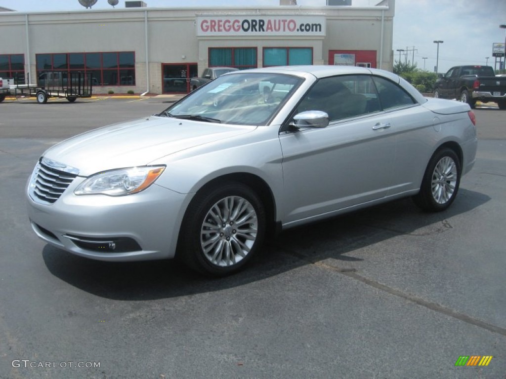 2011 200 Limited Convertible - Bright Silver Metallic / Black/Light Frost Beige photo #1