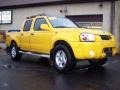 2001 Solar Yellow Nissan Frontier SE V6 Crew Cab 4x4  photo #14