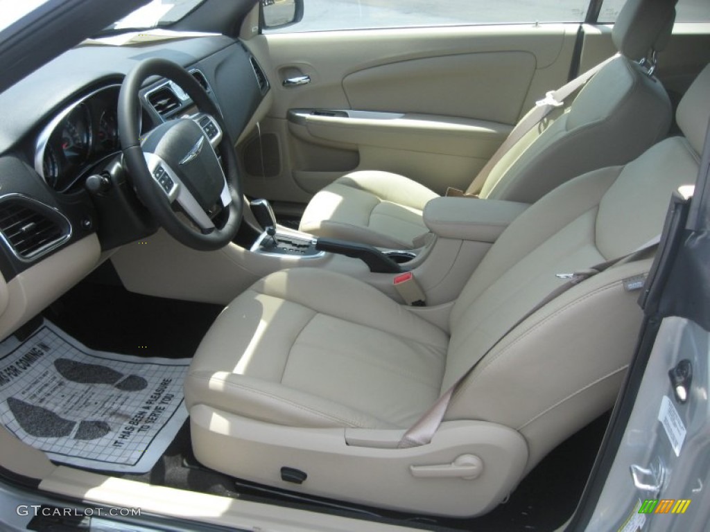 Black/Light Frost Beige Interior 2011 Chrysler 200 Limited Convertible Photo #50686517