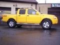 2001 Solar Yellow Nissan Frontier SE V6 Crew Cab 4x4  photo #17