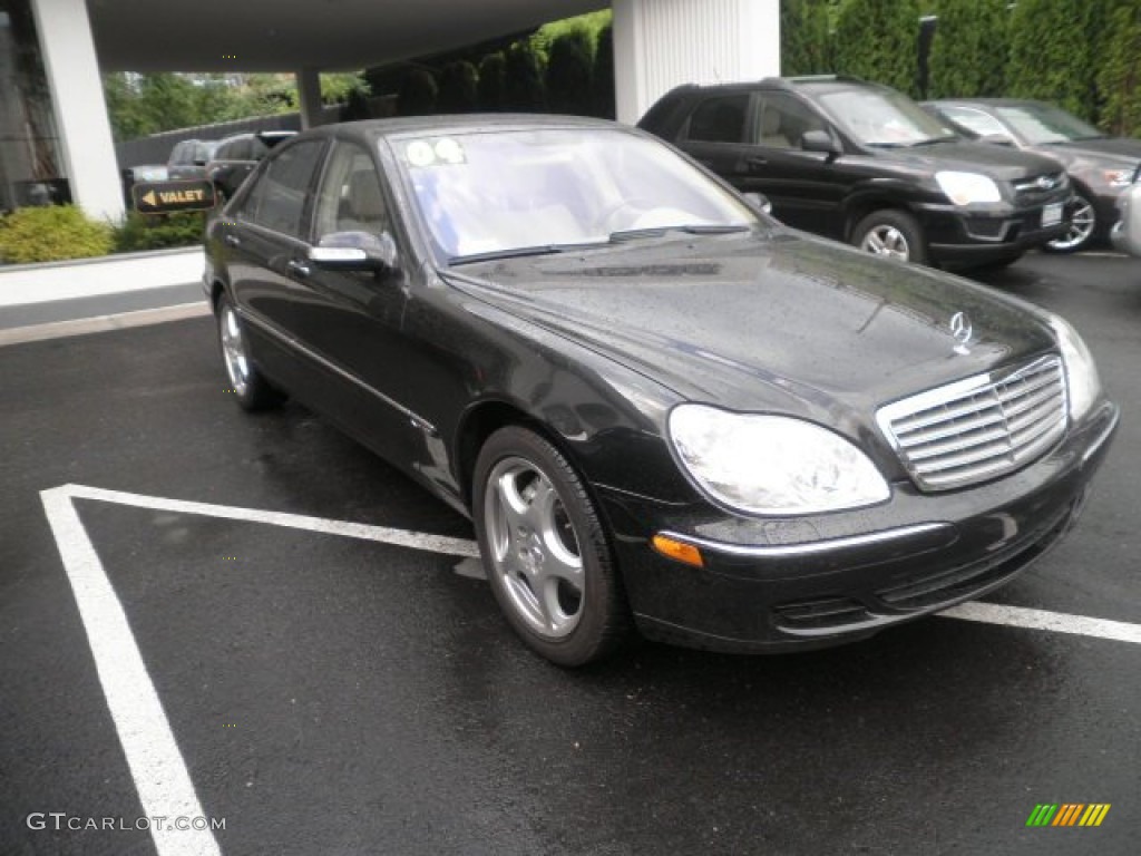 2004 S 600 Sedan - Black / Java photo #3