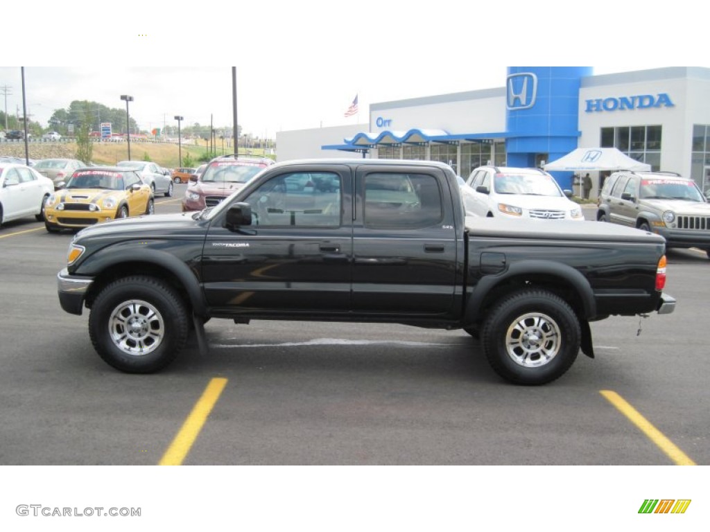 2004 Tacoma V6 PreRunner Double Cab - Black Sand Pearl / Charcoal photo #2