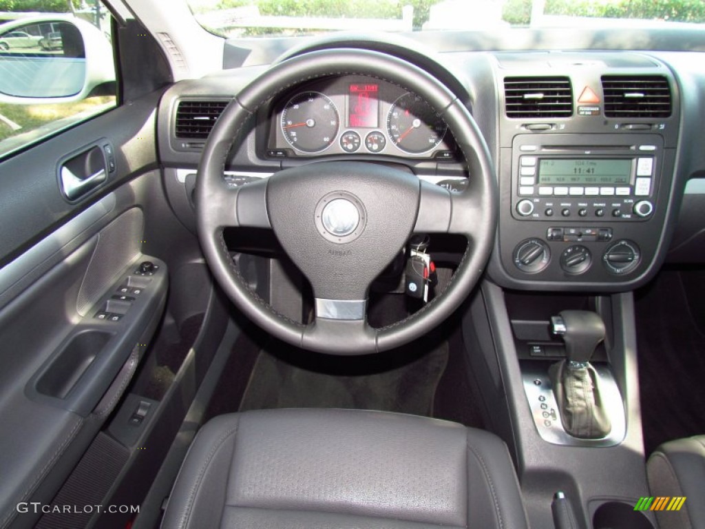 2009 Volkswagen Jetta TDI SportWagen Anthracite Dashboard Photo #50688146