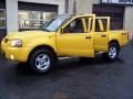 2001 Solar Yellow Nissan Frontier SE V6 Crew Cab 4x4  photo #55