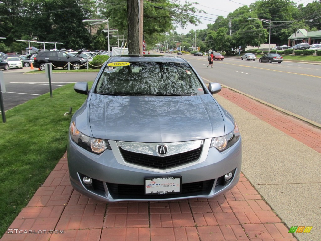 2009 TSX Sedan - Glacier Blue Metallic / Taupe photo #2