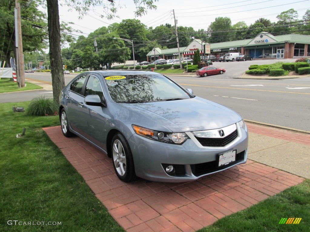 2009 TSX Sedan - Glacier Blue Metallic / Taupe photo #3