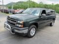 2006 Dark Green Metallic Chevrolet Silverado 1500 Work Truck Extended Cab 4x4  photo #5