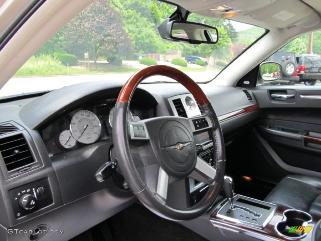 2008 Chrysler 300 C HEMI AWD Dark Slate Gray Steering Wheel Photo #50689446