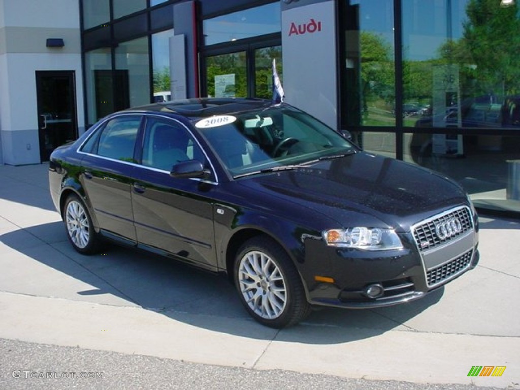 2008 A4 2.0T Special Edition quattro Sedan - Brilliant Black / Black photo #1