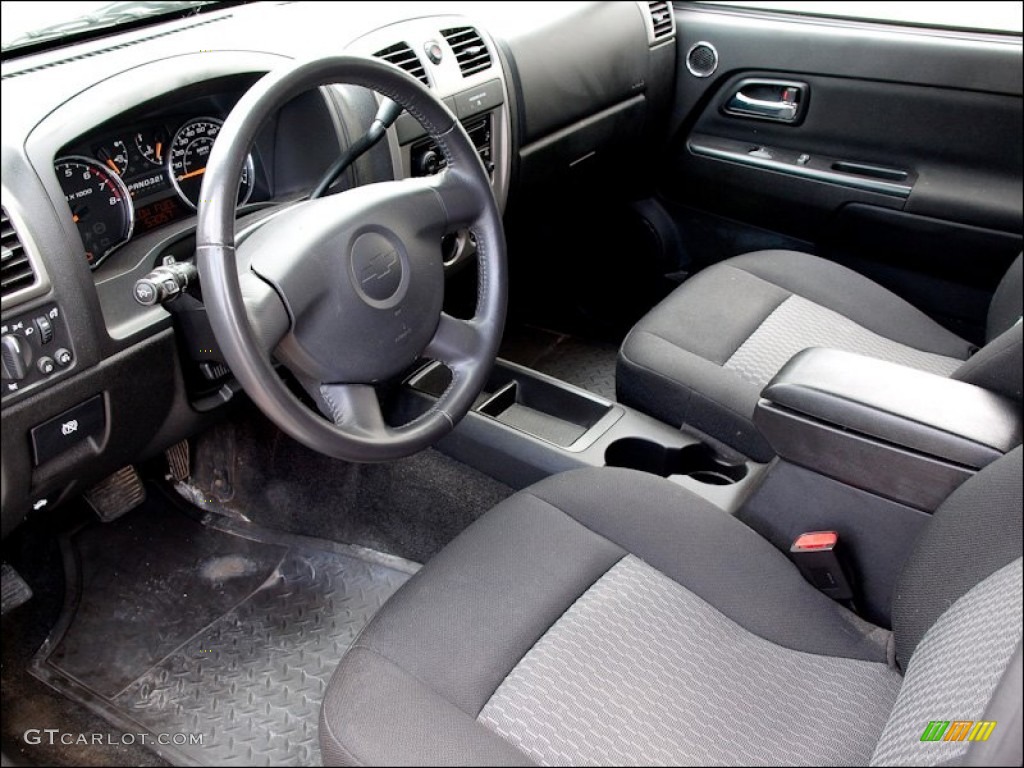 Ebony Interior 2008 Chevrolet Colorado LT Crew Cab Photo #50691076