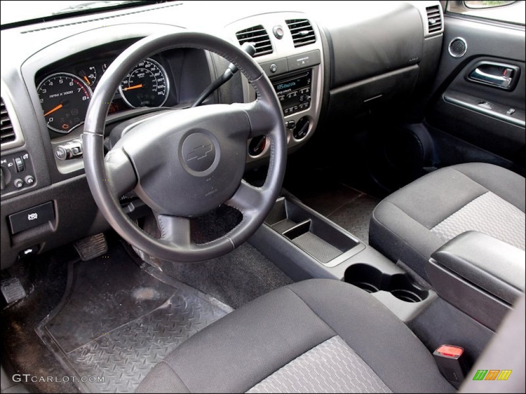 Ebony Interior 2008 Chevrolet Colorado LT Crew Cab Photo #50691088