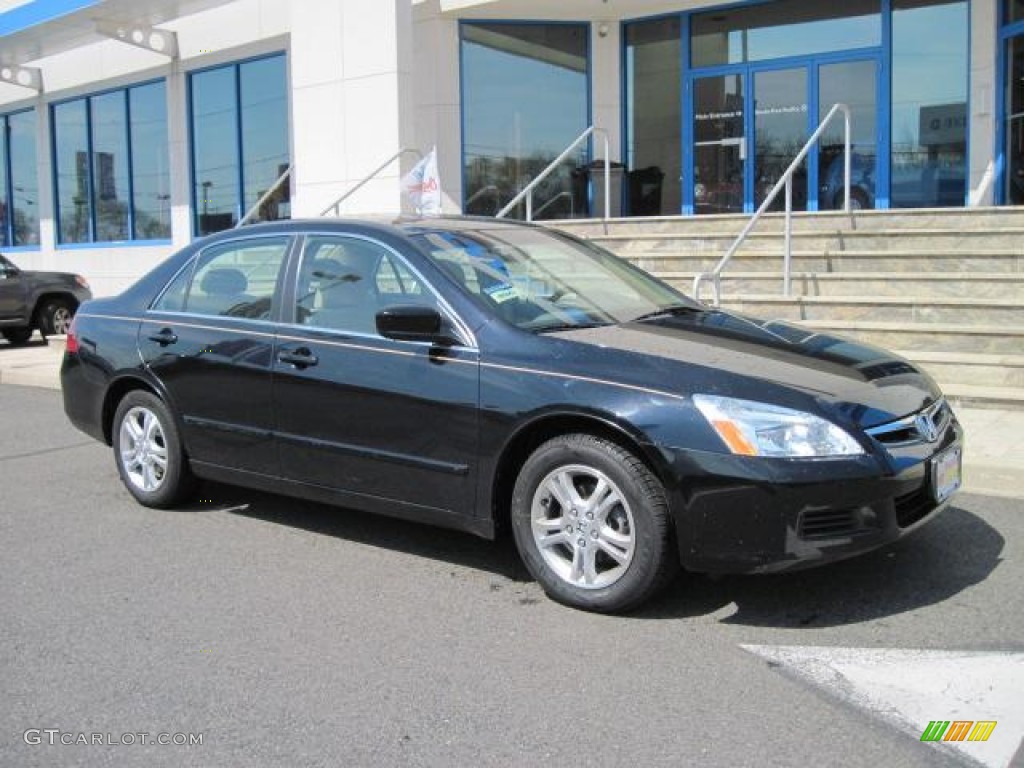 2007 Accord EX Sedan - Nighthawk Black Pearl / Ivory photo #1
