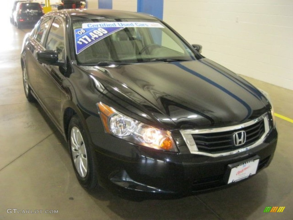 2008 Accord LX Sedan - Nighthawk Black Pearl / Ivory photo #1