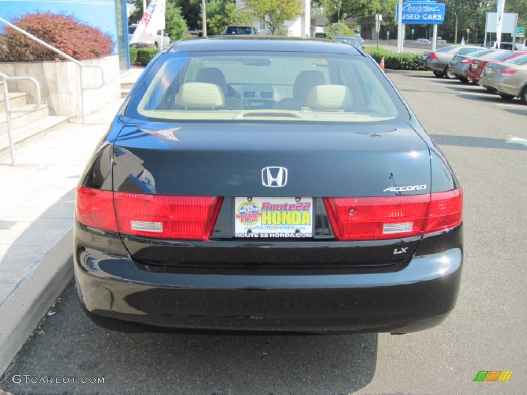 2005 Accord LX Sedan - Nighthawk Black Pearl / Ivory photo #4