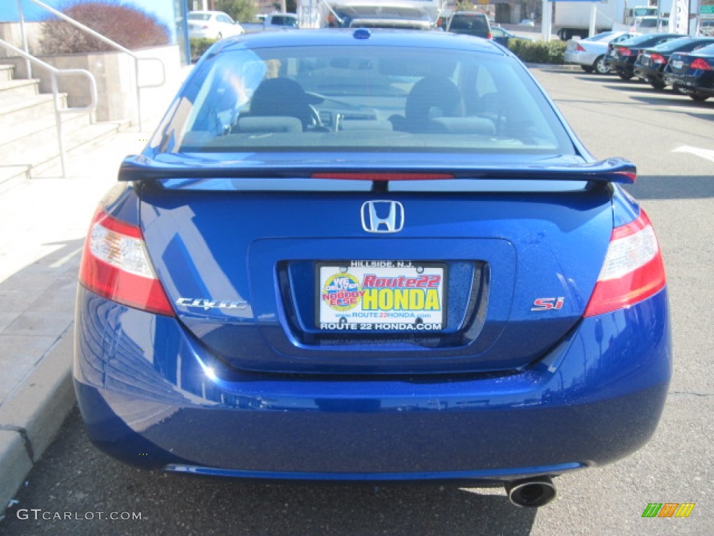 2008 Civic Si Coupe - Fiji Blue Pearl / Black photo #4