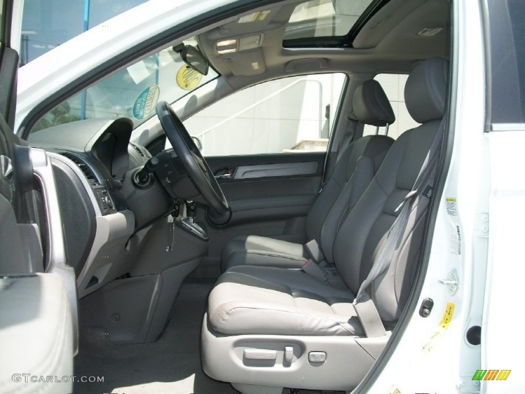 2008 CR-V EX-L 4WD - Taffeta White / Gray photo #7
