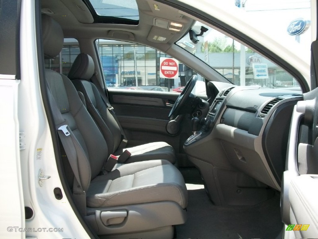 2008 CR-V EX-L 4WD - Taffeta White / Gray photo #8