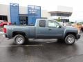 2011 Blue Granite Metallic Chevrolet Silverado 1500 LS Extended Cab 4x4  photo #8