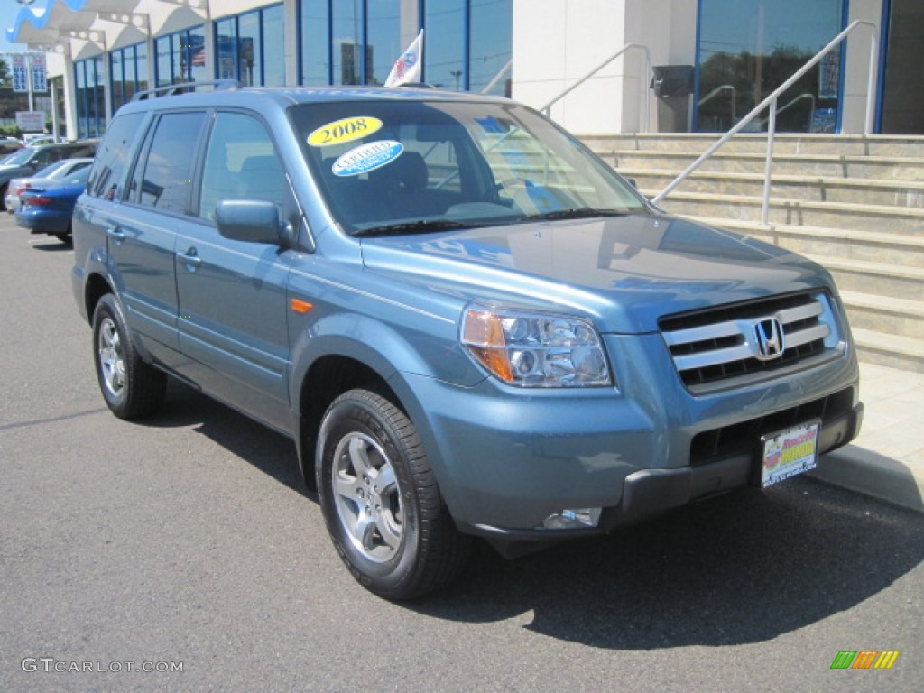 2008 Pilot Special Edition 4WD - Steel Blue Metallic / Gray photo #1