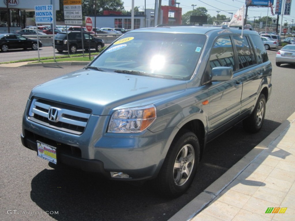 2008 Pilot Special Edition 4WD - Steel Blue Metallic / Gray photo #6