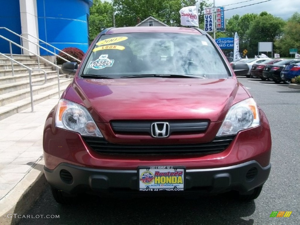 2007 CR-V LX 4WD - Tango Red Pearl / Gray photo #2