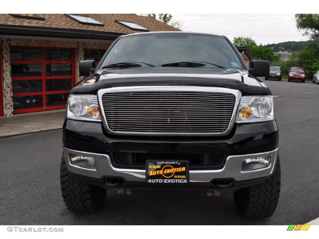 2005 F150 Lariat SuperCrew 4x4 - Black / Black photo #31