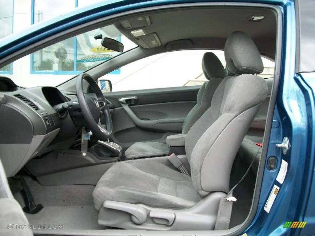 2010 Civic LX Coupe - Atomic Blue Metallic / Gray photo #7