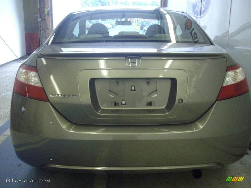 2006 Civic LX Coupe - Galaxy Gray Metallic / Gray photo #5