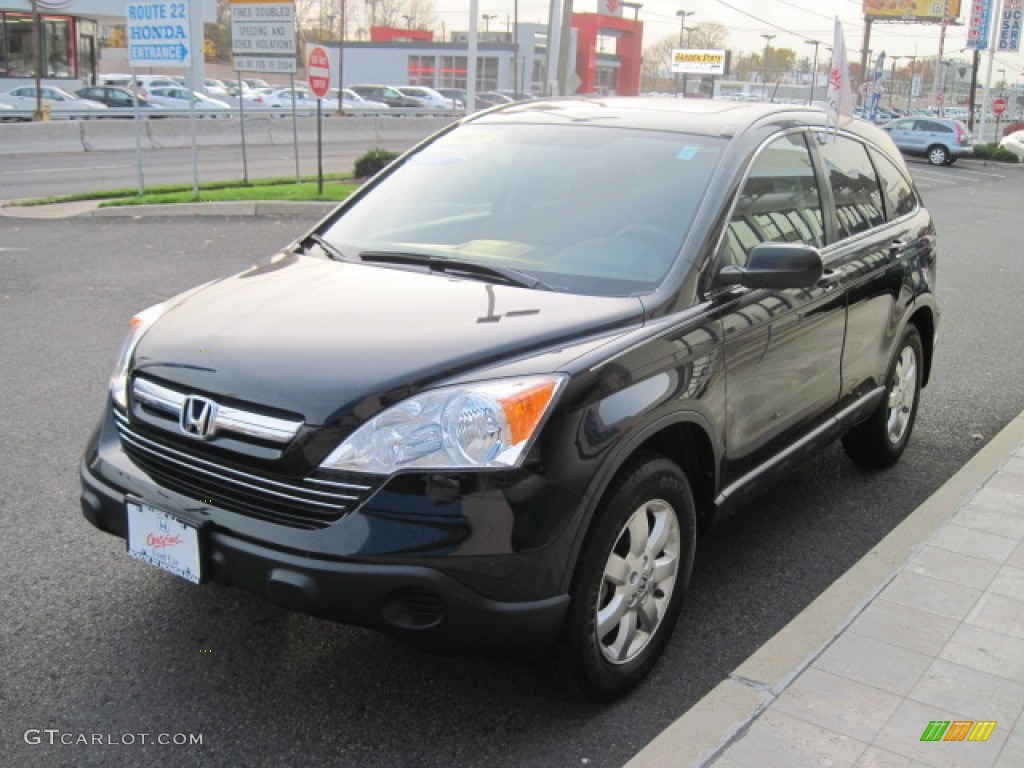 2008 CR-V EX 4WD - Nighthawk Black Pearl / Black photo #6